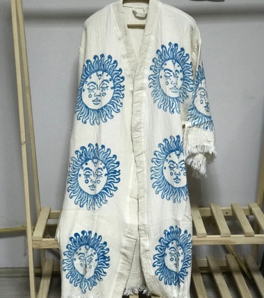 Müslin Bornoz Kimono Kaftan