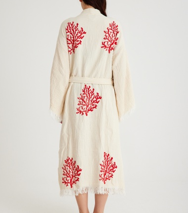 Müslin Bornoz Kimono Kaftan