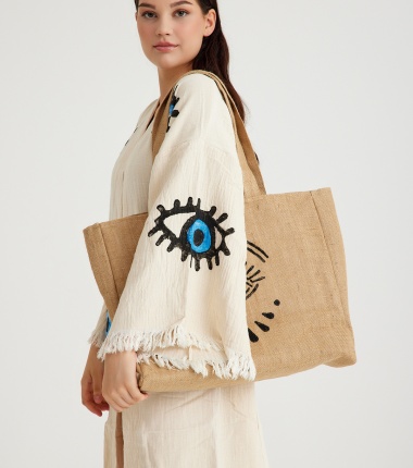 Müslin Bornoz Kimono Kaftan
