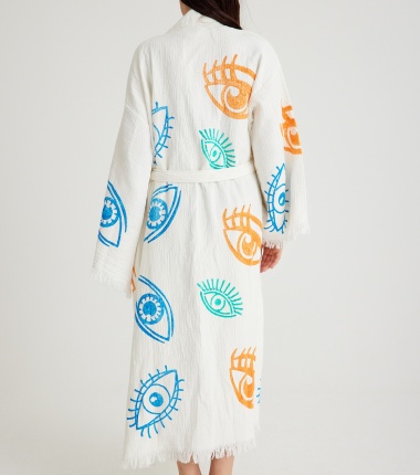 Müslin Bornoz Kimono Kaftan