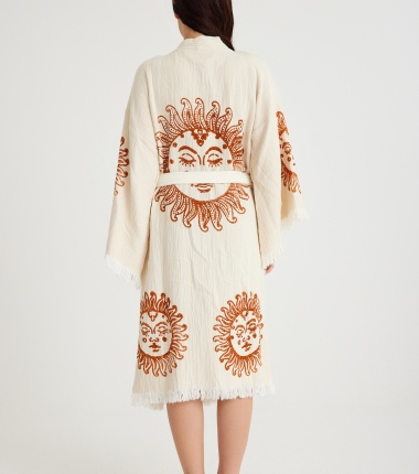 Müslin Bornoz Kimono Kaftan