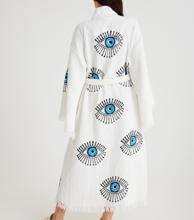 Müslin Bornoz Kimono Kaftan