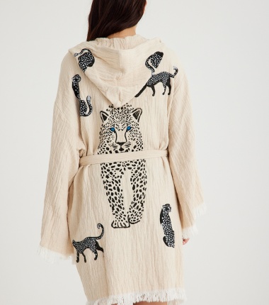 Müslin Bornoz Kimono Kaftan