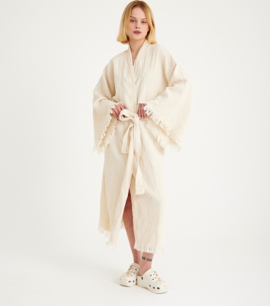 Müslin Bornoz Kimono Kaftan