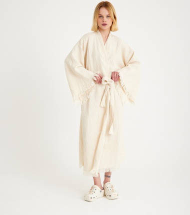 Müslin Bornoz Kimono Kaftan