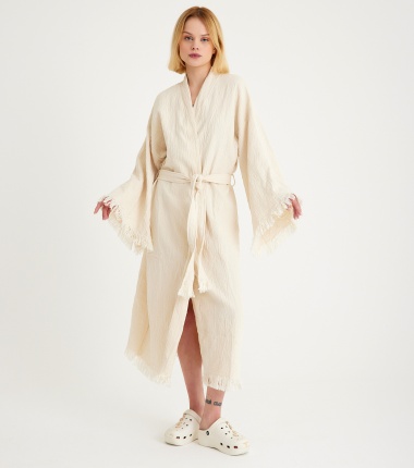 Müslin Bornoz Kimono Kaftan