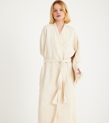 Müslin Bornoz Kimono Kaftan