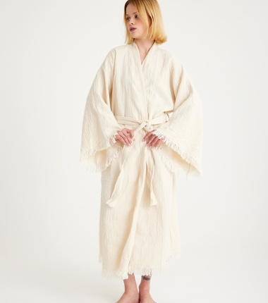 Müslin Bornoz Kimono Kaftan