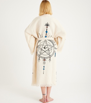 Müslin Bornoz Kimono Kaftan