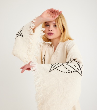Müslin Bornoz Kimono Kaftan