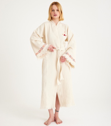 Müslin Bornoz Kimono Kaftan