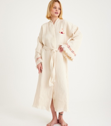 Müslin Bornoz Kimono Kaftan