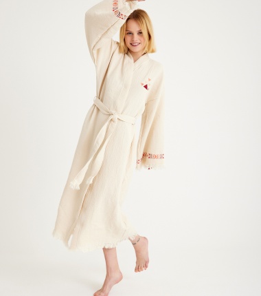 Müslin Bornoz Kimono Kaftan