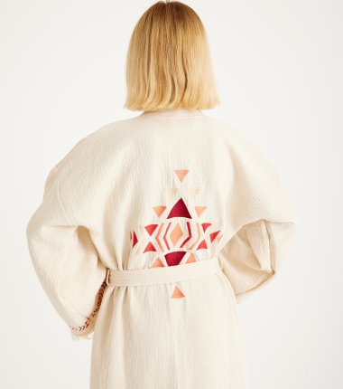 Müslin Bornoz Kimono Kaftan