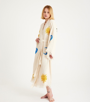 Müslin Bornoz Kimono Kaftan