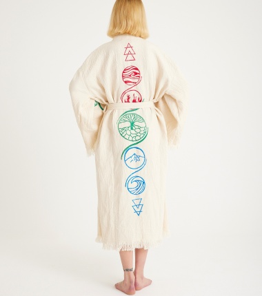 Müslin Bornoz Kimono Kaftan