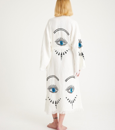 Müslin Bornoz Kimono Kaftan