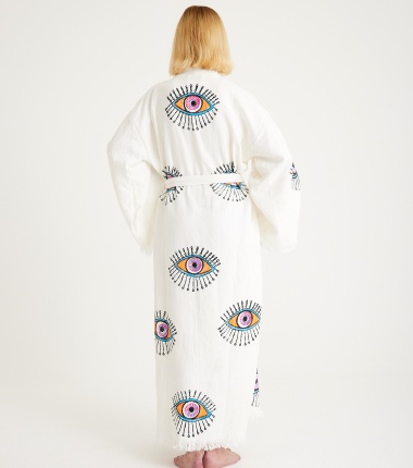 Müslin Bornoz Kimono Kaftan