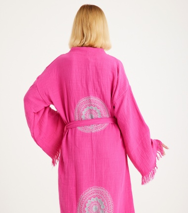Müslin Bornoz Kimono Kaftan