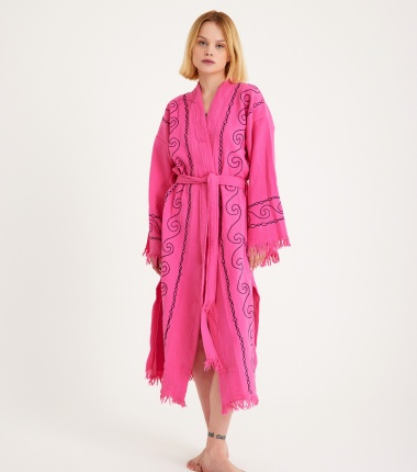 Müslin Bornoz Kimono Kaftan