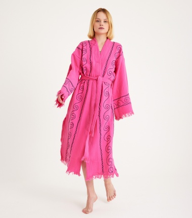 Müslin Bornoz Kimono Kaftan