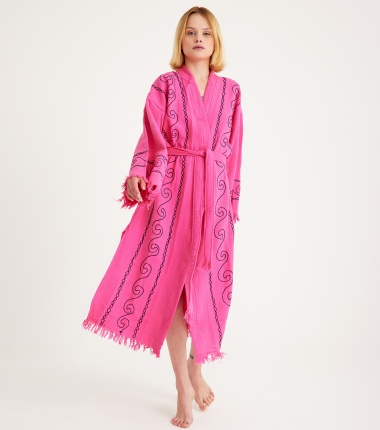Müslin Bornoz Kimono Kaftan