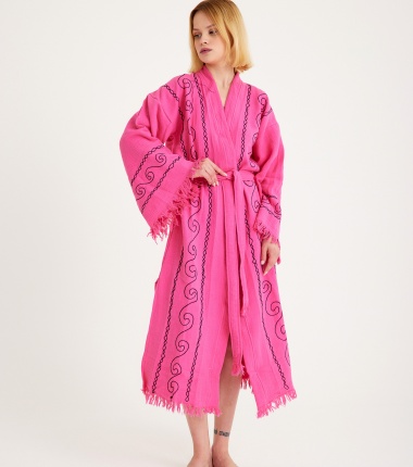 Müslin Bornoz Kimono Kaftan