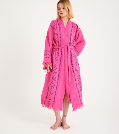 Müslin Bornoz Kimono Kaftan