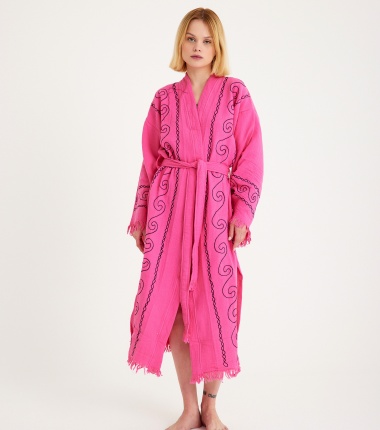 Müslin Bornoz Kimono Kaftan