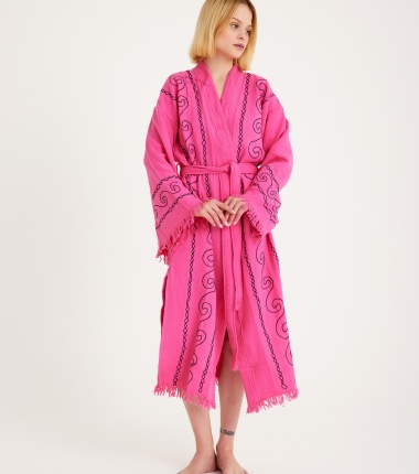 Müslin Bornoz Kimono Kaftan