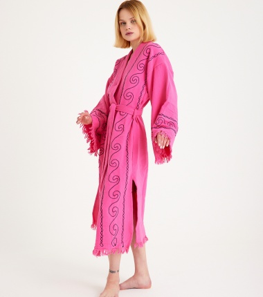 Müslin Bornoz Kimono Kaftan