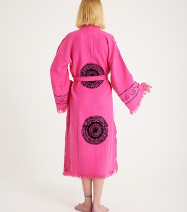 Müslin Bornoz Kimono Kaftan