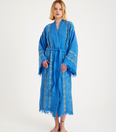 Müslin Bornoz Kimono Kaftan