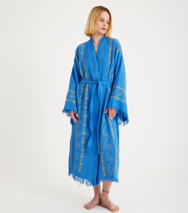 Müslin Bornoz Kimono Kaftan