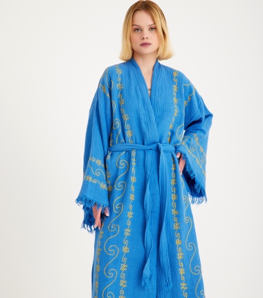 Müslin Bornoz Kimono Kaftan