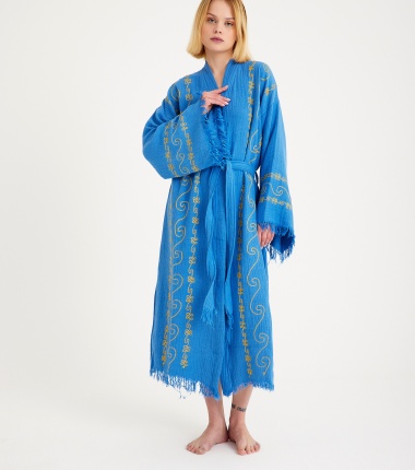 Müslin Bornoz Kimono Kaftan