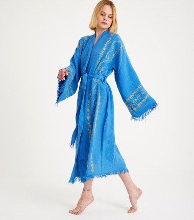 Müslin Bornoz Kimono Kaftan