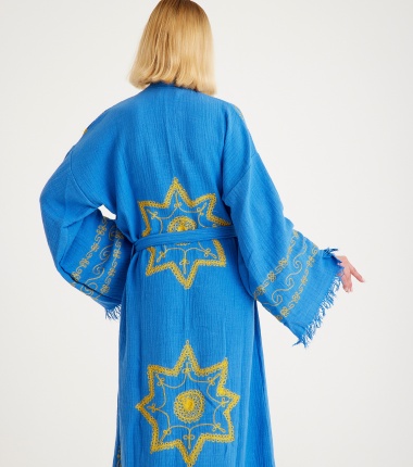 Müslin Bornoz Kimono Kaftan