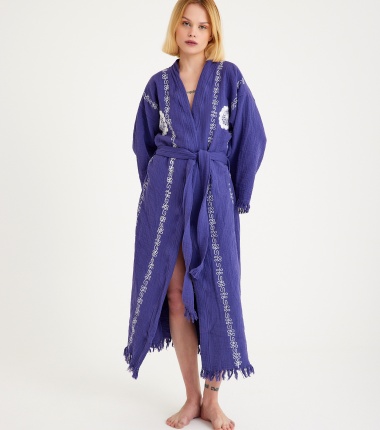 Müslin Bornoz Kimono Kaftan