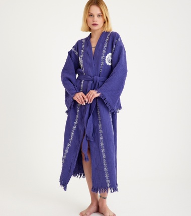 Müslin Bornoz Kimono Kaftan