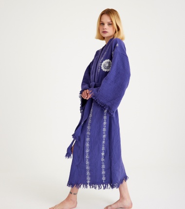 Müslin Bornoz Kimono Kaftan