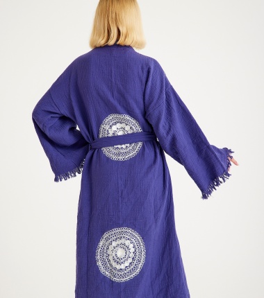 Müslin Bornoz Kimono Kaftan