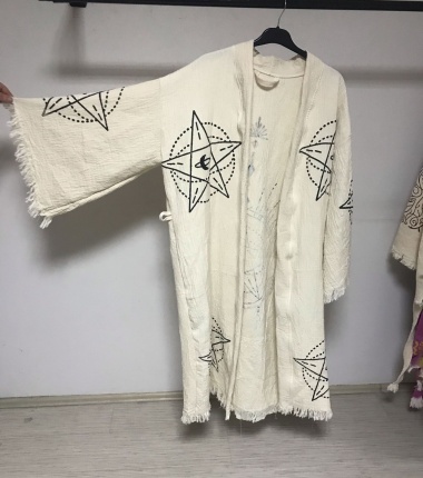 Müslin Bornoz Kimono Kaftan