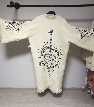 Müslin Bornoz Kimono Kaftan